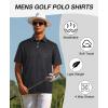 imageELETOP Mens Golf Polo Shirts Moisture Wicking Quick Dry Short Sleeve Polo Casual Fashion Golf Shirt for Men113 Black