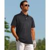 imageELETOP Mens Golf Polo Shirts Moisture Wicking Quick Dry Short Sleeve Polo Casual Fashion Golf Shirt for Men113 Black