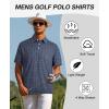 imageELETOP Mens Golf Polo Shirts Moisture Wicking Quick Dry Short Sleeve Polo Casual Fashion Golf Shirt for Men114 Navy Blue
