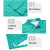 imageELETOP Mens Golf Polo Shirts Moisture Wicking Quick Dry Short Sleeve Polo Casual Fashion Golf Shirt for Men116 Green Bag