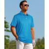 imageELETOP Mens Golf Polo Shirts Moisture Wicking Quick Dry Short Sleeve Polo Casual Fashion Golf Shirt for Men118 Blue