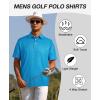 imageELETOP Mens Golf Polo Shirts Moisture Wicking Quick Dry Short Sleeve Polo Casual Fashion Golf Shirt for Men118 Blue