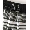imageELETOP Mens Swim Trunks Quick Dry Bathing Suit Swimming Board Shorts Mesh Lining Beach Swimwear180 Stripe Grey