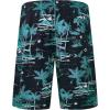 imageELETOP Mens Swim Trunks Quick Dry Bathing Suit Swimming Board Shorts Mesh Lining Beach Swimwear208 Black Green