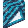 imageELETOP Mens Swim Trunks Quick Dry Bathing Suit Swimming Board Shorts Mesh Lining Beach Swimwear313 Black Blue Stripe