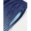 imageELETOP Mens Swim Trunks Quick Dry Bathing Suit Swimming Board Shorts Mesh Lining Beach Swimwear437 Grid Gradient Blue