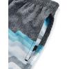 imageELETOP Mens Swim Trunks Quick Dry Bathing Suit Swimming Board Shorts Mesh Lining Beach Swimwear445 Stripe Blue Grey