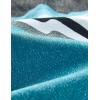 imageELETOP Mens Swim Trunks Quick Dry Bathing Suit Swimming Board Shorts Mesh Lining Beach Swimwear445 Stripe Blue Grey