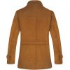 imageELETOP Mens Trench Coat Long Wool Coat Winter Classic Overcoat Top Pea Coat1109 Camel Short