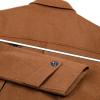 imageELETOP Mens Trench Coat Long Wool Coat Winter Classic Overcoat Top Pea Coat1109 Camel Short