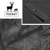 imageELETOP Mens Trench Coat Long Wool Coat Winter Classic Overcoat Top Pea Coat1109 Dary Grey Short