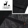 imageELETOP Mens Trench Coat Long Wool Coat Winter Classic Overcoat Top Pea Coat1801 Black Long