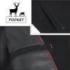 imageELETOP Mens Trench Coat Long Wool Coat Winter Classic Overcoat Top Pea Coat1811 Black Single Breasted