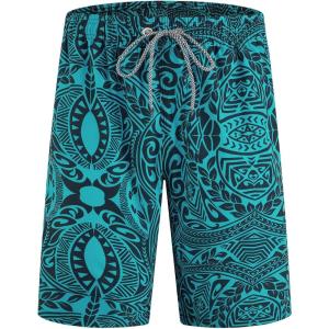 imageELETOP Mens Swim Trunks Quick Dry Bathing Suit Swimming Board Shorts Mesh Lining Beach Swimwear312 Symbol Green