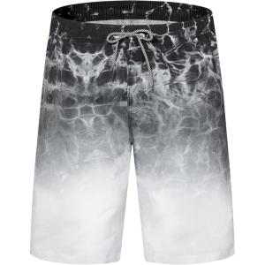 imageELETOP Mens Swim Trunks Quick Dry Bathing Suit Swimming Board Shorts Mesh Lining Beach Swimwear448 Ripple Grey