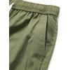 imageELETOP Mens Cargo Shorts Elastic Waistband Drawstring Big and Tall Cotton Summer Casual Work Shorts901 Army Green