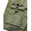imageELETOP Mens Cargo Shorts Elastic Waistband Drawstring Big and Tall Cotton Summer Casual Work Shorts901 Army Green