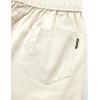 imageELETOP Mens Cargo Shorts Elastic Waistband Drawstring Big and Tall Cotton Summer Casual Work Shorts901 Beige