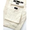 imageELETOP Mens Cargo Shorts Elastic Waistband Drawstring Big and Tall Cotton Summer Casual Work Shorts901 Beige