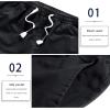 imageELETOP Mens Cargo Shorts Elastic Waistband Drawstring Big and Tall Cotton Summer Casual Work Shorts901 Black