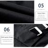 imageELETOP Mens Cargo Shorts Elastic Waistband Drawstring Big and Tall Cotton Summer Casual Work Shorts901 Black