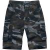 imageELETOP Mens Cargo Shorts Elastic Waistband Drawstring Big and Tall Cotton Summer Casual Work Shorts901 Black Camo