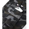imageELETOP Mens Cargo Shorts Elastic Waistband Drawstring Big and Tall Cotton Summer Casual Work Shorts901 Black Camo
