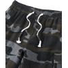 imageELETOP Mens Cargo Shorts Elastic Waistband Drawstring Big and Tall Cotton Summer Casual Work Shorts901 Black Camo