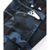 imageELETOP Mens Cargo Shorts Elastic Waistband Drawstring Big and Tall Cotton Summer Casual Work Shorts901 Blue Camo