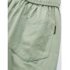 imageELETOP Mens Cargo Shorts Elastic Waistband Drawstring Big and Tall Cotton Summer Casual Work Shorts901 Grass Green