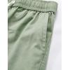 imageELETOP Mens Cargo Shorts Elastic Waistband Drawstring Big and Tall Cotton Summer Casual Work Shorts901 Grass Green