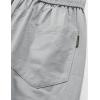 imageELETOP Mens Cargo Shorts Elastic Waistband Drawstring Big and Tall Cotton Summer Casual Work Shorts901 Silver Grey