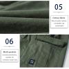 imageELETOP Mens Cargo Shorts Elastic Waistband Drawstring Big and Tall Cotton Summer Casual Work Shorts902 Camo Army Green