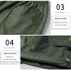 imageELETOP Mens Cargo Shorts Elastic Waistband Drawstring Big and Tall Cotton Summer Casual Work Shorts902 Camo Army Green