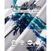 imageELETOP Mens Golf Polo Shirts Short Sleeve Moisture Wicking Hawaiian Tropical Polos Performance Golf Shirts for Men Dry Fit001coco White