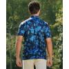 imageELETOP Mens Golf Polo Shirts Short Sleeve Moisture Wicking Hawaiian Tropical Polos Performance Golf Shirts for Men Dry Fit012navy Blue Floral