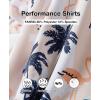 imageELETOP Mens Golf Polo Shirts Short Sleeve Moisture Wicking Hawaiian Tropical Polos Performance Golf Shirts for Men Dry Fit013orange White