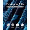 imageELETOP Mens Golf Polo Shirts Short Sleeve Moisture Wicking Hawaiian Tropical Polos Performance Golf Shirts for Men Dry Fit014dark Blue