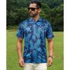 imageELETOP Mens Golf Polo Shirts Short Sleeve Moisture Wicking Hawaiian Tropical Polos Performance Golf Shirts for Men Dry Fit014dark Blue