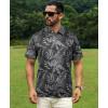 imageELETOP Mens Golf Polo Shirts Short Sleeve Moisture Wicking Hawaiian Tropical Polos Performance Golf Shirts for Men Dry Fit015dark Gray