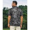 imageELETOP Mens Golf Polo Shirts Short Sleeve Moisture Wicking Hawaiian Tropical Polos Performance Golf Shirts for Men Dry Fit015dark Gray