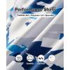 imageELETOP Mens Golf Polo Shirts Short Sleeve Moisture Wicking Hawaiian Tropical Polos Performance Golf Shirts for Men Dry FitP06blue White