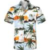 imageELETOP Mens Hawaiian Shirt Quick Dry Tropical Beach Shirts Short Sleeve Aloha Holiday Casual Cuban Shirts006 Tropical Print