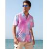 imageELETOP Mens Hawaiian Shirt Quick Dry Tropical Beach Shirts Short Sleeve Aloha Holiday Casual Cuban Shirts057 Tie Dye