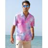 imageELETOP Mens Hawaiian Shirt Quick Dry Tropical Beach Shirts Short Sleeve Aloha Holiday Casual Cuban Shirts057 Tie Dye
