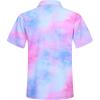 imageELETOP Mens Hawaiian Shirt Quick Dry Tropical Beach Shirts Short Sleeve Aloha Holiday Casual Cuban Shirts057 Tie Dye