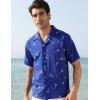 imageELETOP Mens Hawaiian Shirt Quick Dry Tropical Beach Shirts Short Sleeve Aloha Holiday Casual Cuban Shirts058 Coco Blue
