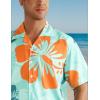 imageELETOP Mens Hawaiian Shirt Quick Dry Tropical Beach Shirts Short Sleeve Aloha Holiday Casual Cuban Shirts069 Light Green