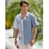 imageELETOP Mens Hawaiian Shirt Quick Dry Tropical Beach Shirts Short Sleeve Aloha Holiday Casual Cuban Shirts141 Blue Grey