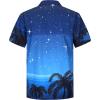 imageELETOP Mens Hawaiian Shirt Quick Dry Tropical Beach Shirts Short Sleeve Aloha Holiday Casual Cuban Shirts158 Starry Sky Blue